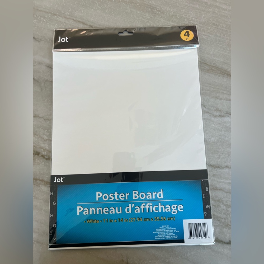 Jot White Poster Board Pack